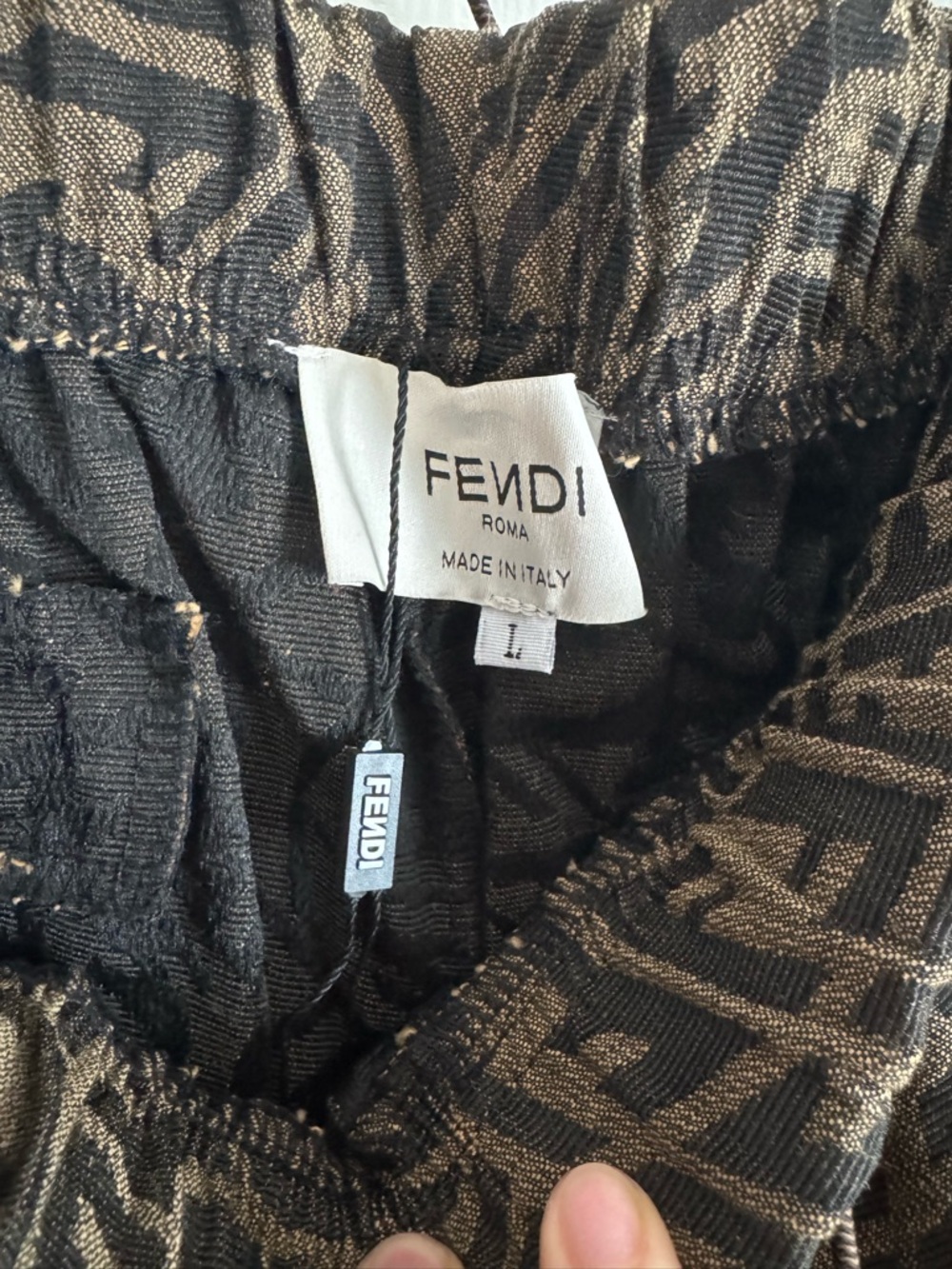 Fendi FF Vertigo jacquard Track Pants *faux* - Picture 5 of 6